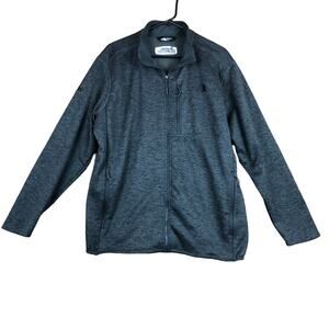 The North Face Mens Jacket Heathered Gray Canyonlands Hiking Casual Full Zip XL